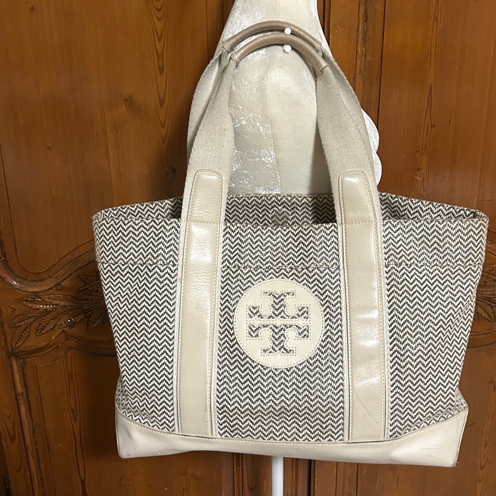 Tory Burch Cream Tote Bag